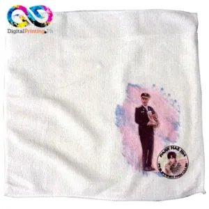 custom printed face towel