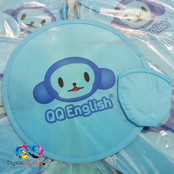 Blue Foldable fan by DigitalPrinting.Ph