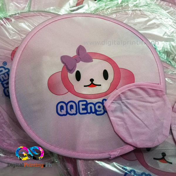 Pink Foldable fan by DigitalPrinting.Ph