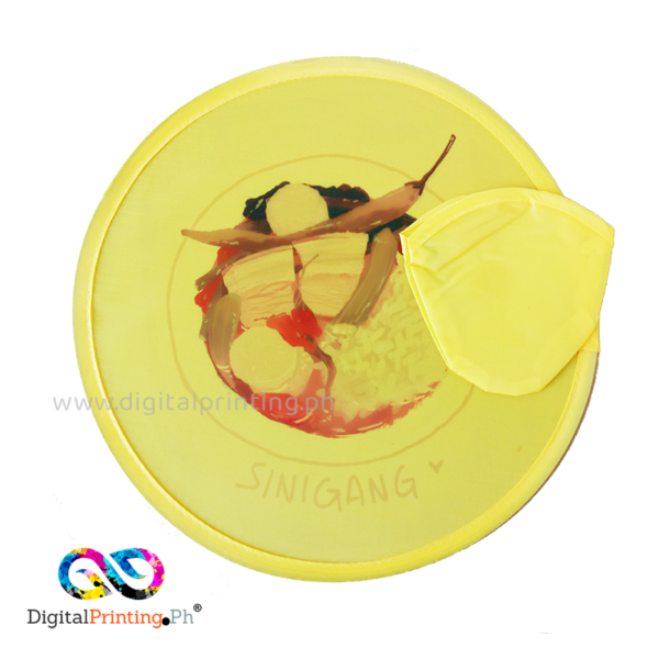 Yellow Foldable fan by DigitalPrinting.Ph