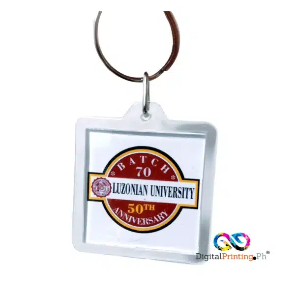 square custom acrylic keychains at DigitalPrinting.Ph
