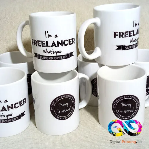 white mug printing