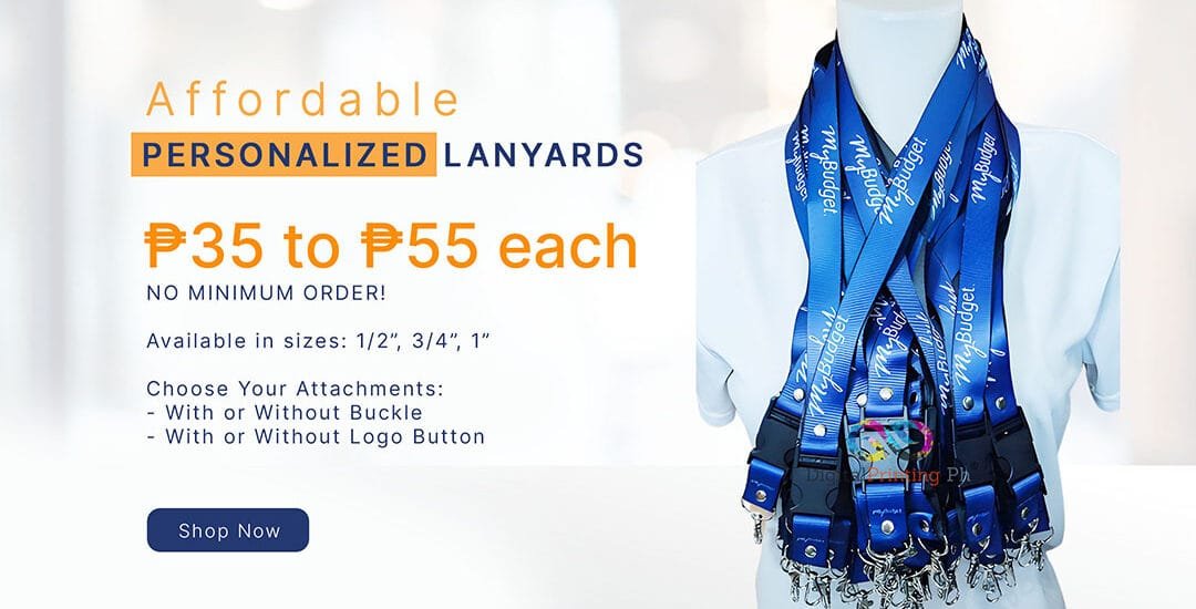 Printing Service – Mannequin Wearing a Customized Lanyard (Actual Order)